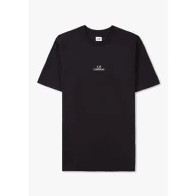 C.p. Company Mens 30/1 Jersey Graphic T-shirt In Black