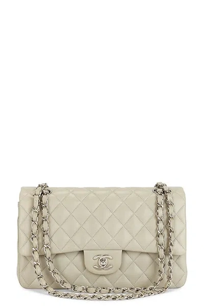 Pre-owned Chanel Matelasse Chain Turnlock Shoulder Bag In Grey