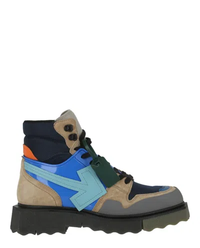 Off-white Hiking Sponge Sneakerboot Man Sneakers Multicolored Size 13 Polyester
