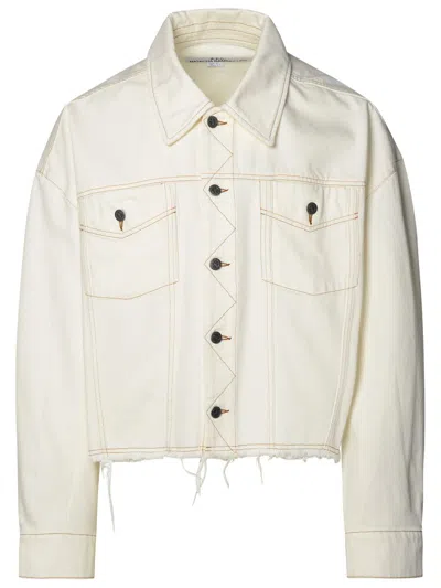 Apc Ivory Cotton Jacket In Cream
