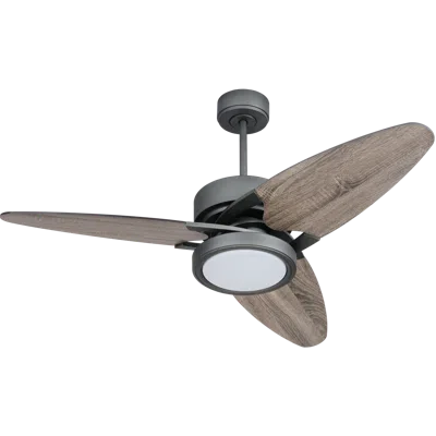 Simplie Fun 52 In Ceiling Fan Lighting With Dark Wood Blade, Remote Control In Brown