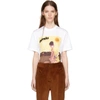 PRADA PRADA WHITE YELLOW DRESS GIRL POSTER T-SHIRT