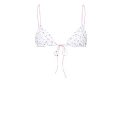 Frankies Bikinis Beachwears In White/pink