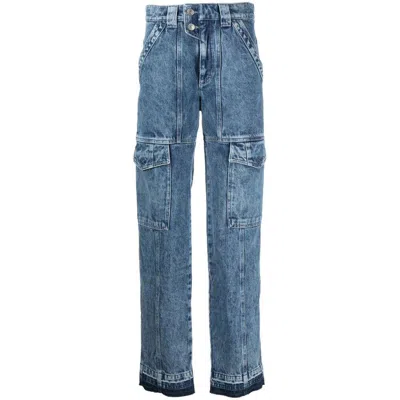 Isabel Marant Étoile Striaght-leg Mid-rise Jeans In Blue
