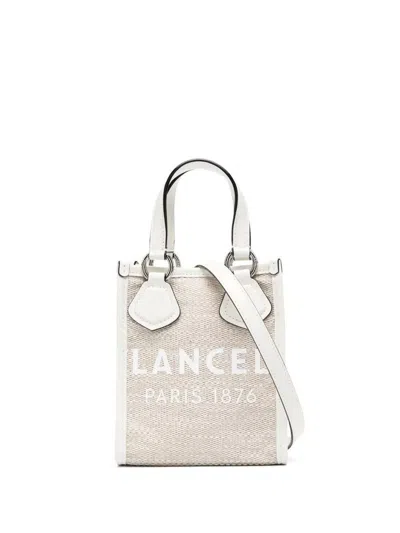 Lancel Mini Vertical Tote Bags In Nude & Neutrals