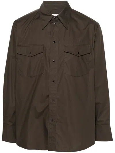 Lemaire Shirt In Br Espresso