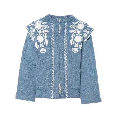 Louise Misha Maurice Denim Jacket In Blue