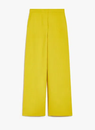 Max Mara Trousers In Yellow