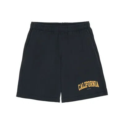 Sporty And Rich Sporty & Rich Shorts In Black/gold