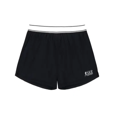 Sporty And Rich Sporty & Rich Shorts In Black/white