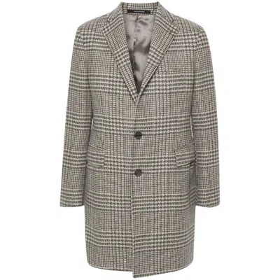 Tagliatore Coats In Grey/neutrals