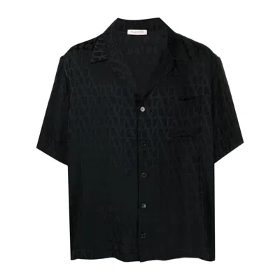 Valentino Silk Shirt In Black