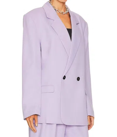 Blanca Dana Oversized Blazer In Lilac In Blue