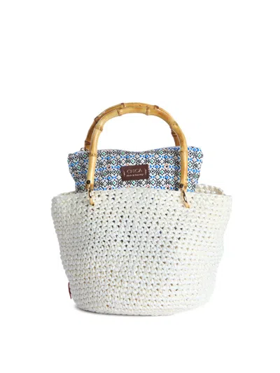 Chica Women's Trilly Small Basket Bag White