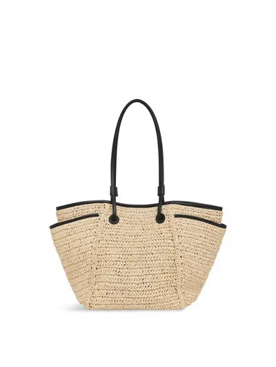 Whistles Women's Zoelle Straw Tote Bag Nude