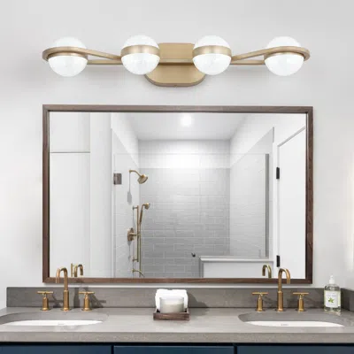 Simplie Fun Vanity Lights With 4 Led Bulbs For Bathroom Lighting In Multi