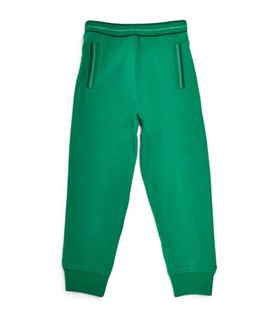 Stefano Ricci Kids Stretch-cotton Sweatpants (4-16 Years) In Green