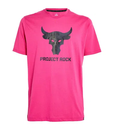 Under Armour Project Rock Payoff T-shirt In Pink
