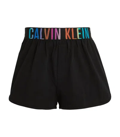 Calvin Klein Intense Power Pride Sleep Shorts In Black