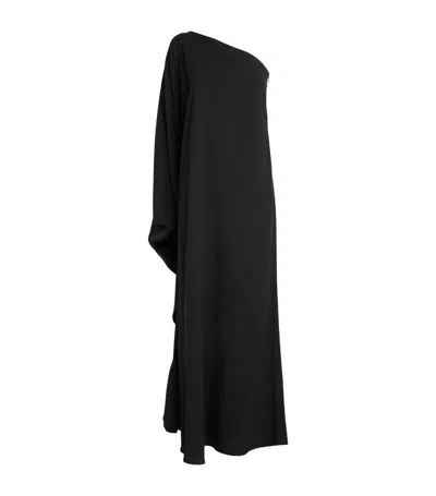 Taller Marmo Balear One-shoulder Gown In Black