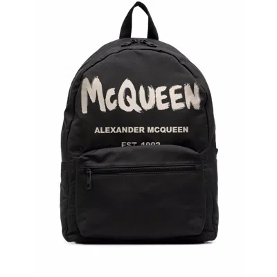 Alexander Mcqueen Backpacks In Black