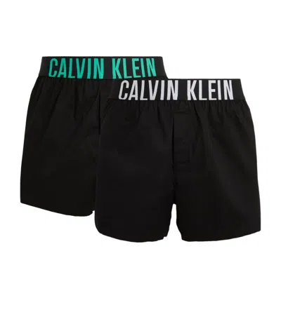 Calvin Klein Stretch-cotton Intense Power Boxer Shorts (pack Of 2) In Black