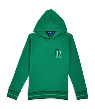 Stefano Ricci Kids Embroidered Logo Hoodie (4-16 Years) In Green