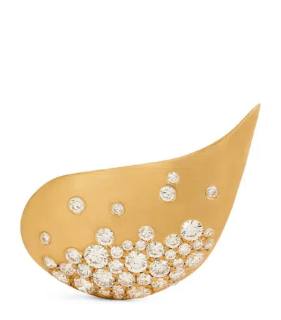 Nada Ghazal Yellow Gold And Diamond Fuse Glamour Single Earring