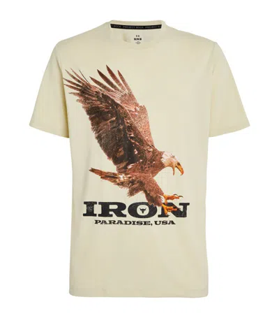 Under Armour Project Rock Eagle T-shirt In Ivory