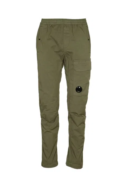 C.p. Company Trousers In Agave Green