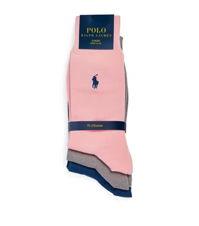 Polo Ralph Lauren Polo Pony Socks (pack Of 2) In Multi