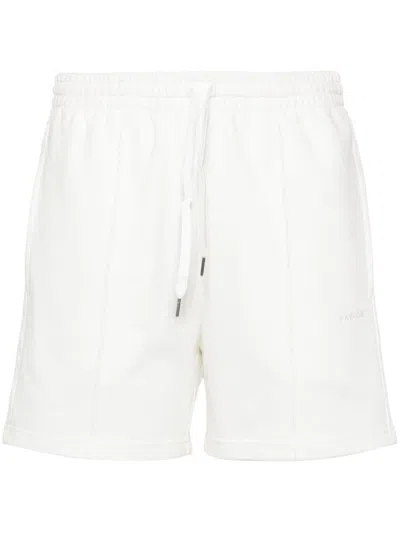 P.a.r.o.s.h Striped Jersey Shorts In Panna