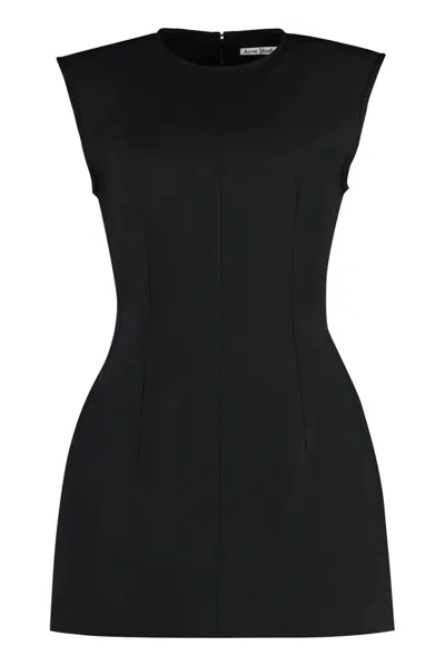 Acne Studios Sleeveless Mini Dress In Black
