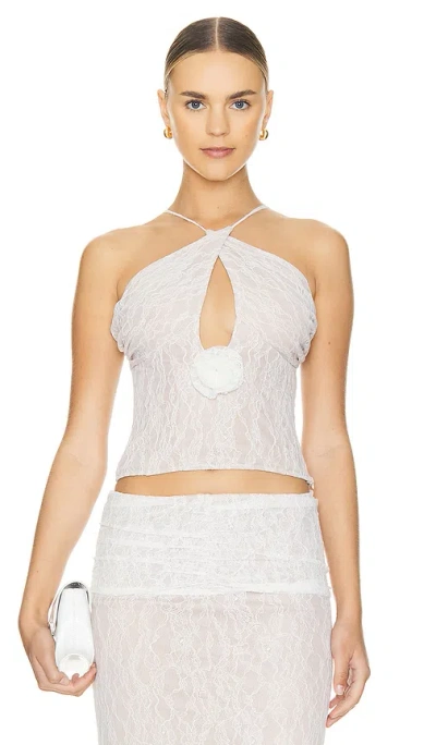 Lovers & Friends Astra Top In White Lace