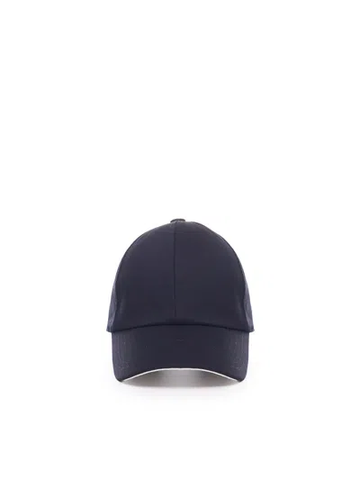 Courrèges Embroidered Cap In Black