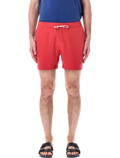 Polo Ralph Lauren Drawstring Swim Shorts In Red