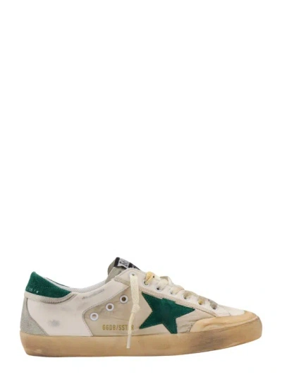 Golden Goose Nylon And Leather Sneakers With Suede Details In White