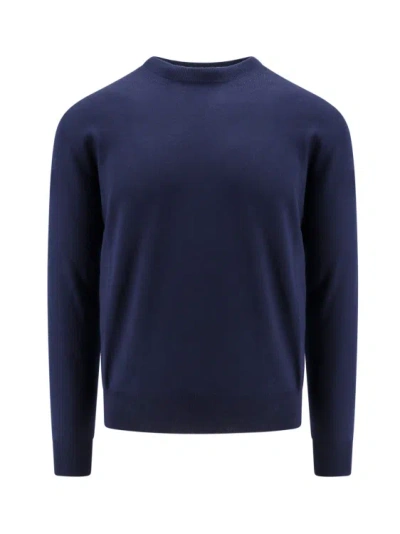 Gucci Crew-neck Wool Sweater In Blue
