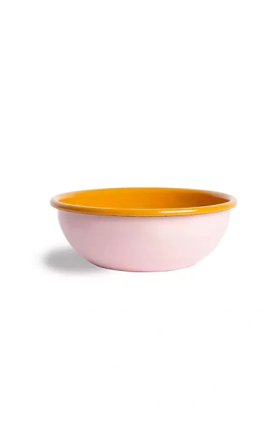 Crow Canyon Home X The Get Out Enamelware Cereal Bowl Set In Pink