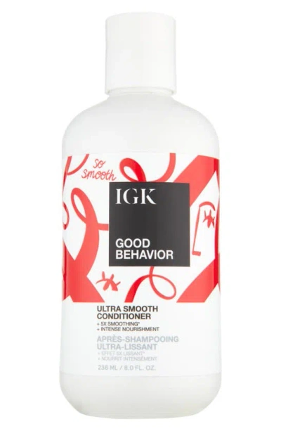 Igk Good Behavior Ultra Smooth Conditioner 8 oz / 236 ml In White