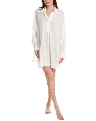 Andine Women's Roxy Check Cotton Shirtdress In White