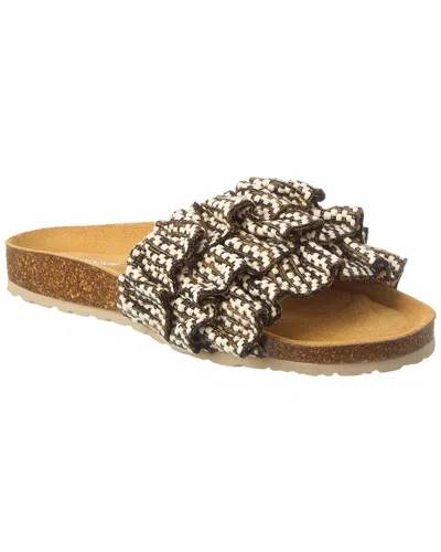 Intentionally Blank Ruffy Sandal In Brown