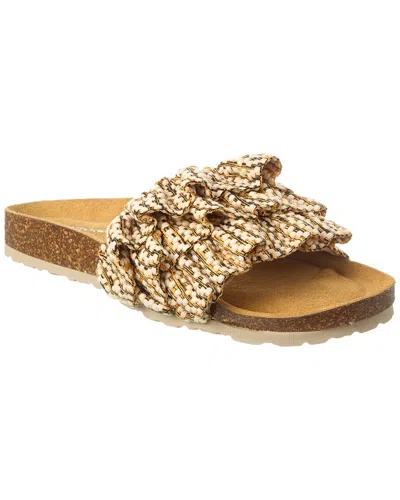 Intentionally Blank Ruffy Sandal In Gold