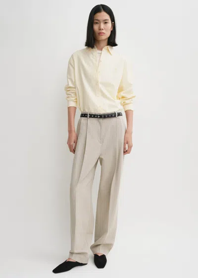 Totême Double-pleated Tailored Trousers Sand In Neutral