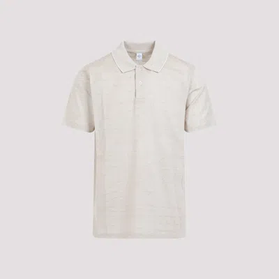 Berluti Beige Cotton Scritto Polo In Nude & Neutrals