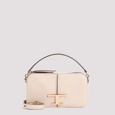 Tod's Camera Bag T Timeless Mini In Nude & Neutrals
