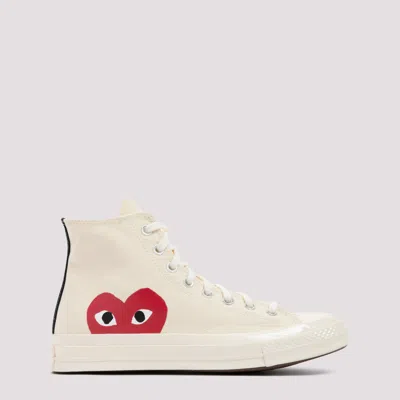 Comme Des Garçons Play High Chuck Taylor Trainers In Black