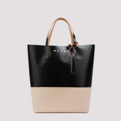 Marni Tribeca Shopping Bag In Black