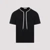 Craig Green Laced Crewneck Cotton-jersey T-shirt In Black