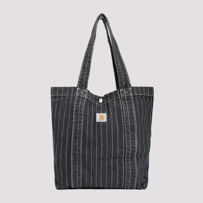 Carhartt Black Cotton Orlean Tote Bag